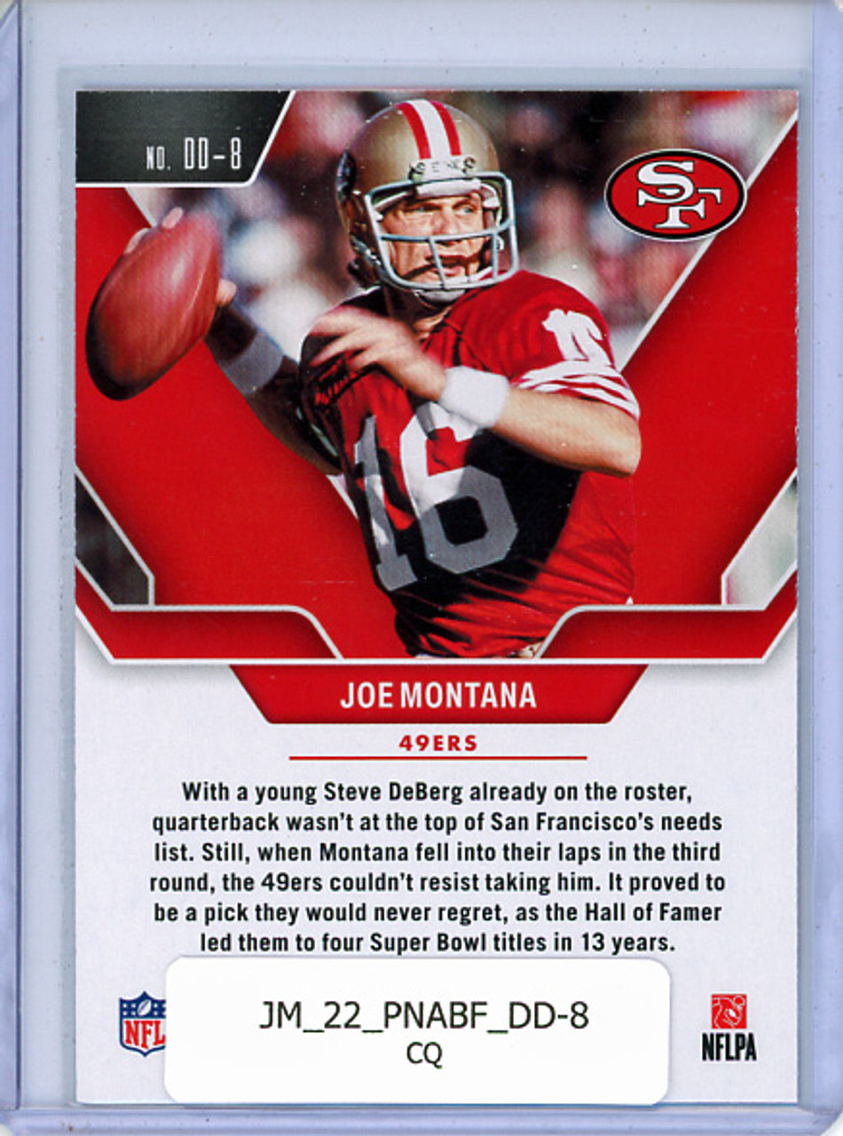 Joe Montana 2022 Absolute, Draft Diamonds #DD-8 (CQ)