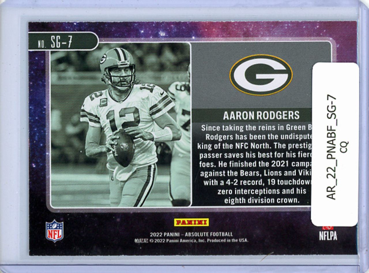 Aaron Rodgers 2022 Absolute, Star Gazing #SG-7 (CQ)