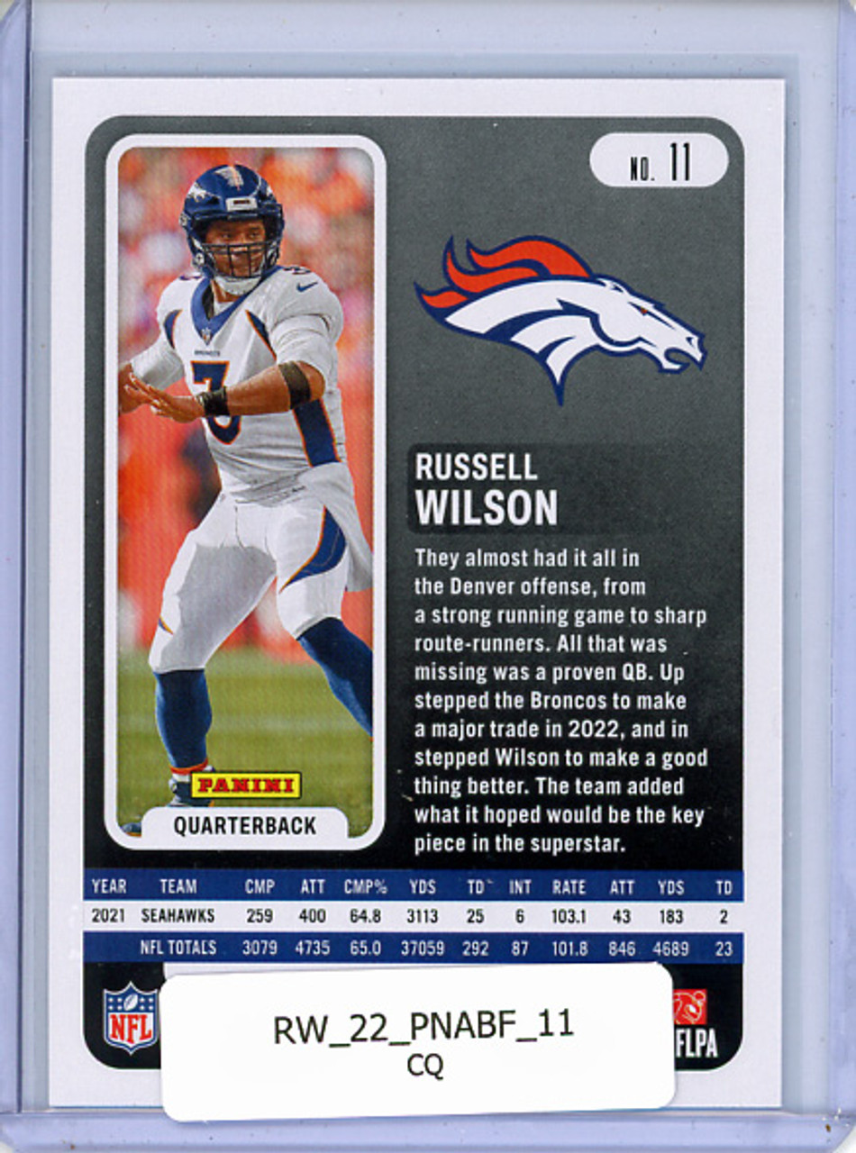 Russell Wilson 2022 Absolute #11 (CQ)