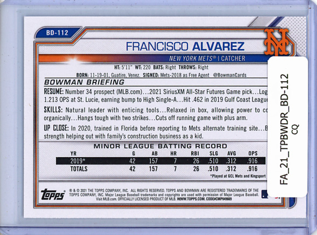 Francisco Alvarez 2021 Bowman Draft #BD-112 (CQ)
