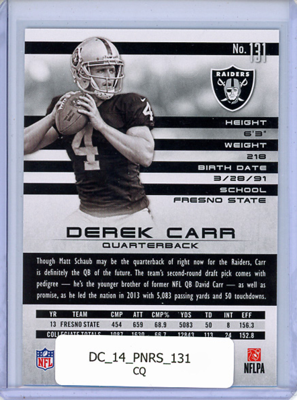 Derek Carr 2014 Rookies & Stars #131 (CQ)