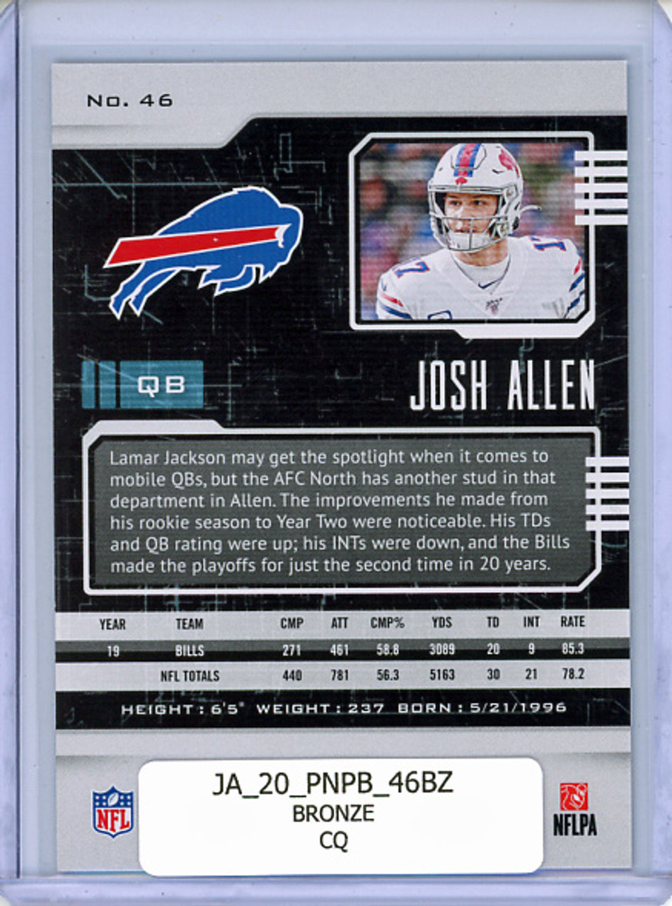 Josh Allen 2020 Playbook #46 Bronze (CQ)