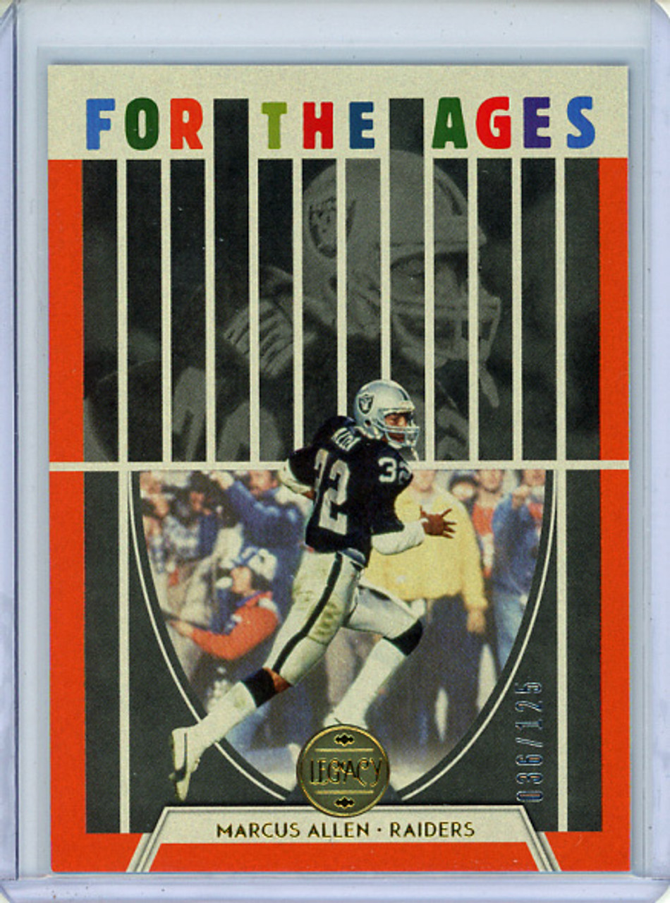 Marcus Allen 2022 Legacy, For the Ages #FA-11 Orange (#036/125) (CQ)