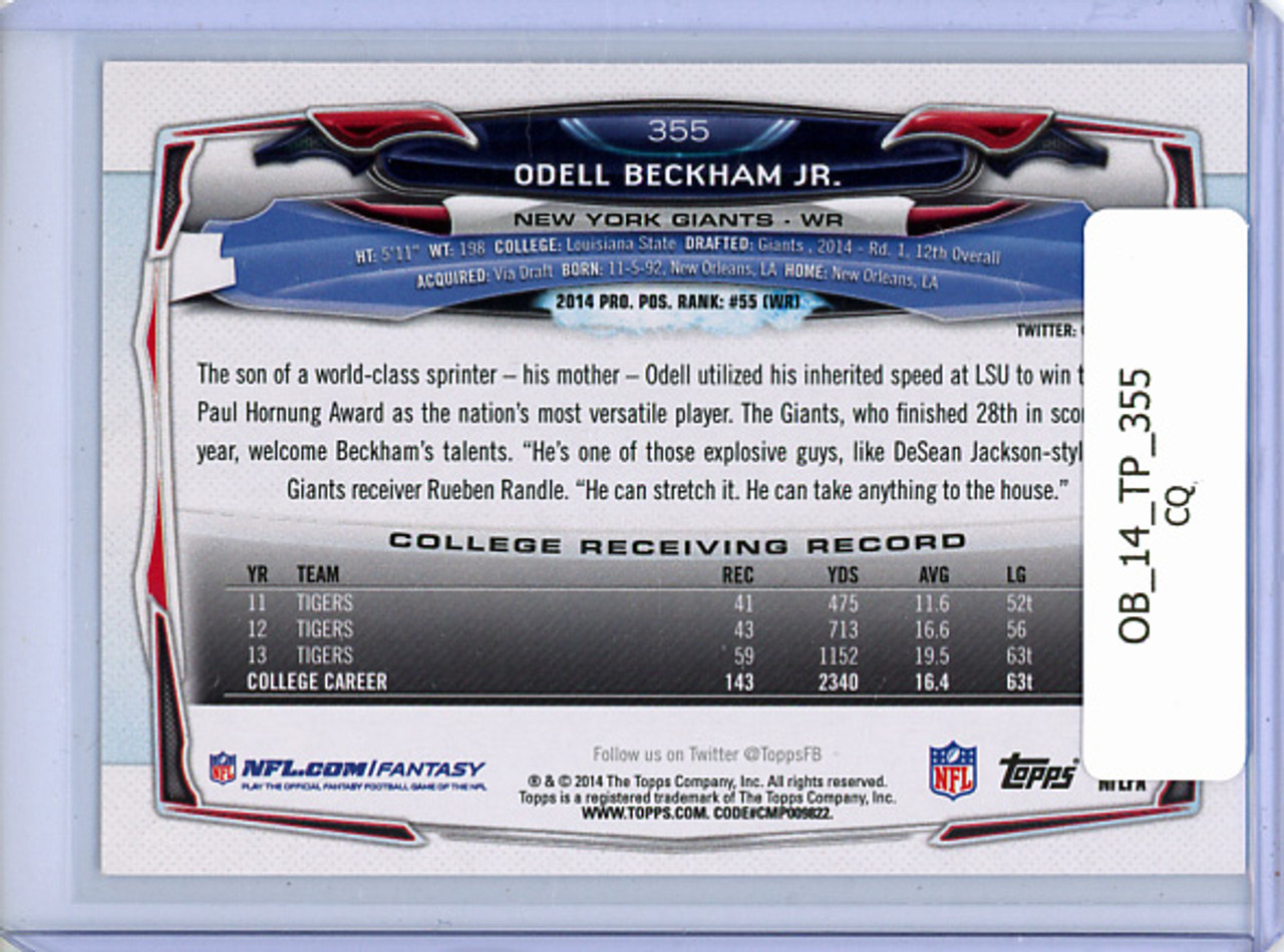 Odell Beckham Jr. 2014 Topps #355 (CQ)