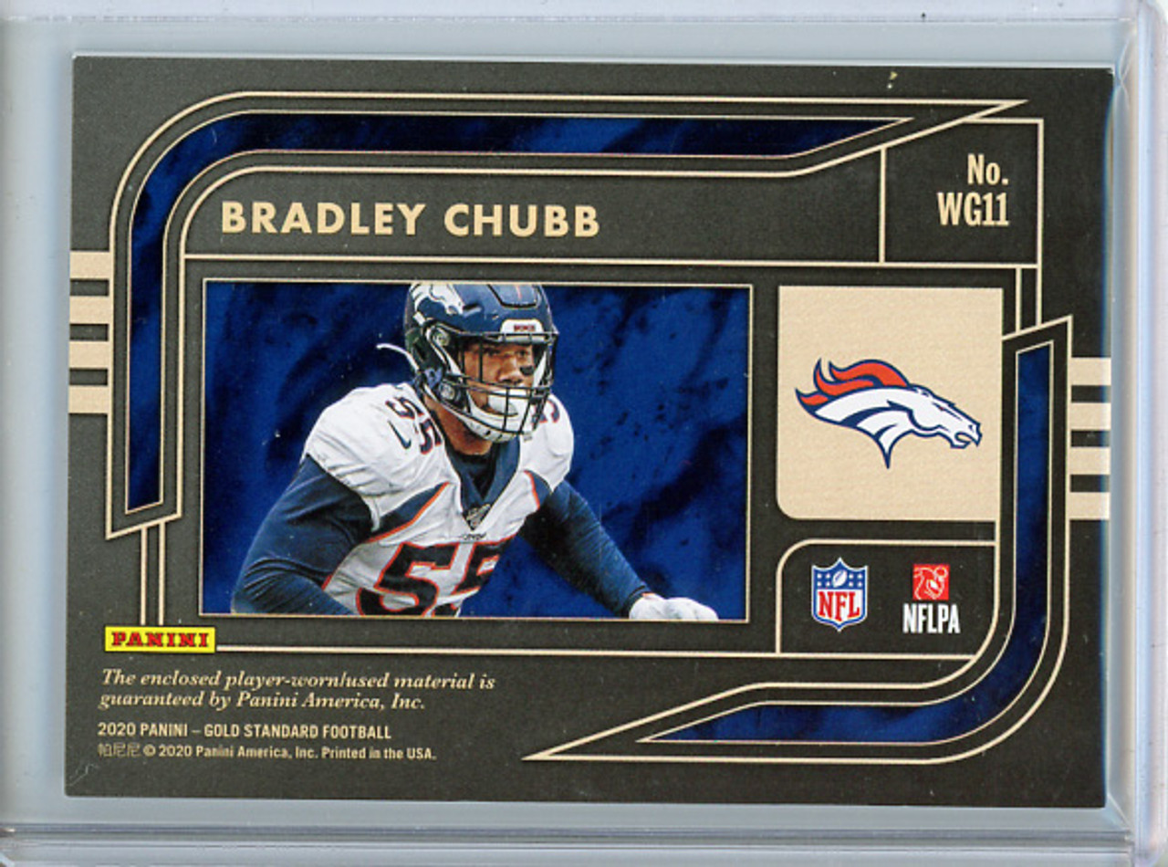 Bradley Chubb 2020 Gold Standard, White Gold Materials #WG11 (#072/199) (CQ)