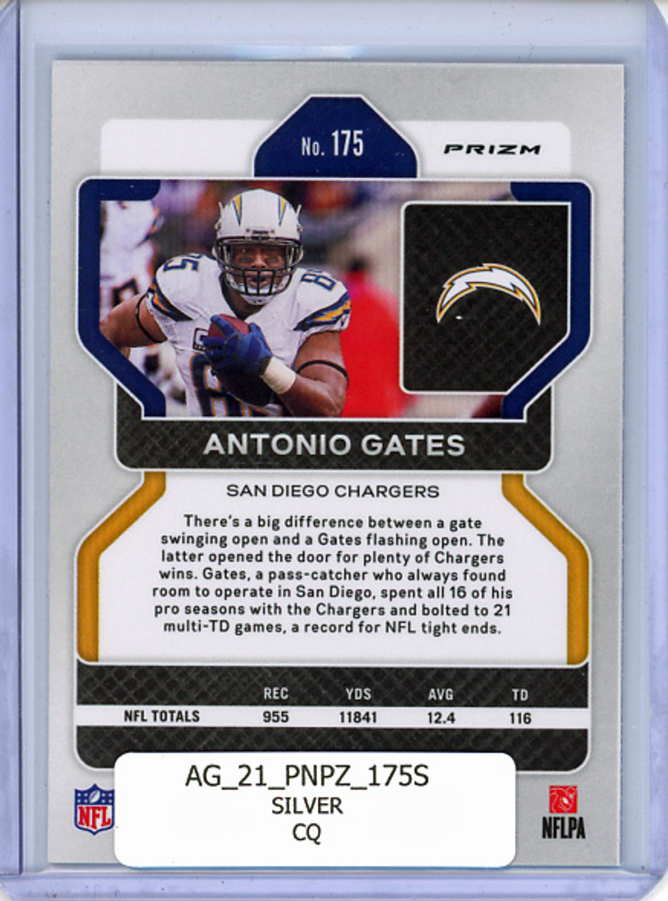 Antonio Gates 2021 Prizm #175 Silver (CQ)
