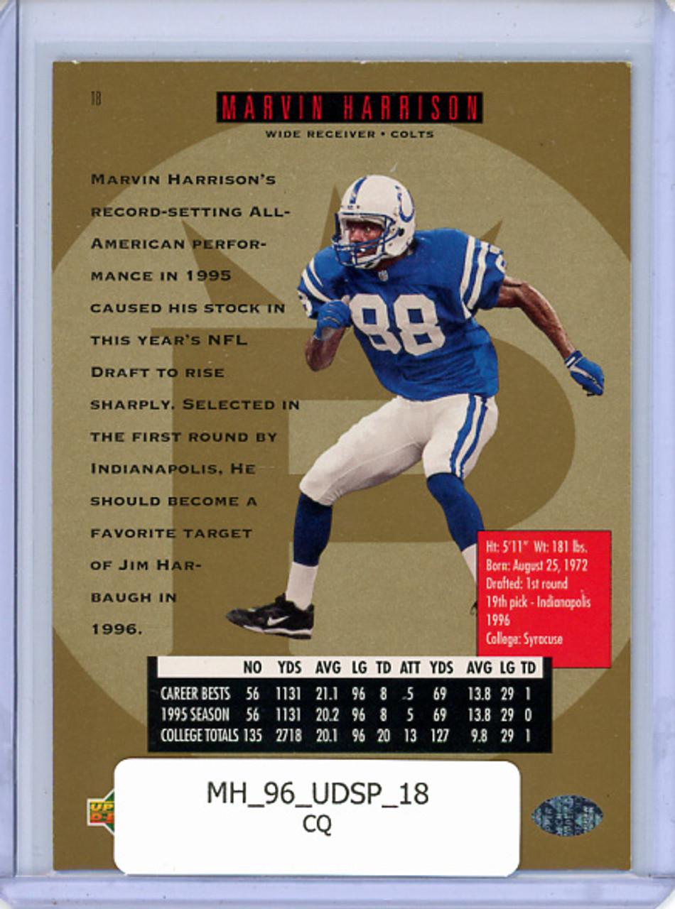 Marvin Harrison 1996 SP #18 Premier Prospects (CQ)