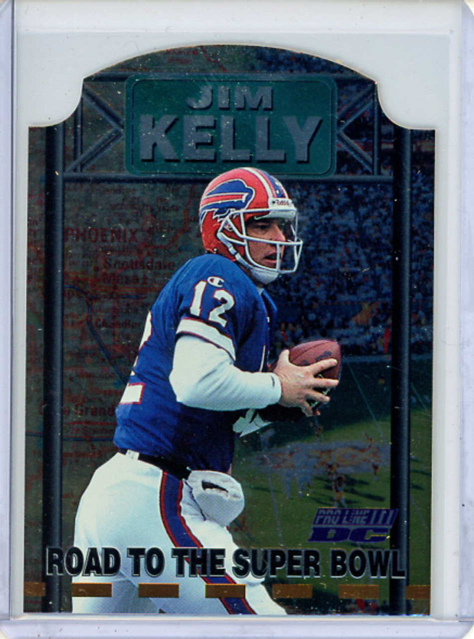 Jim Kelly 1996 Pro Line DC3, Road to the Super Bowl #3 (CQ)