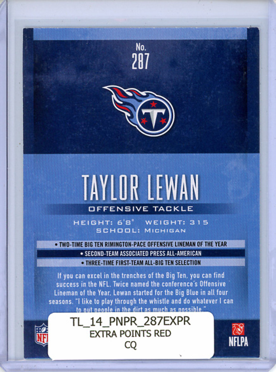 Taylor Lewan 2014 Prestige #287 Extra Points Red (CQ)