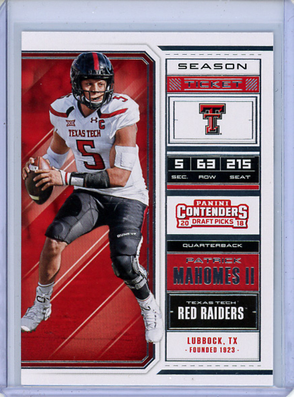 Patrick Mahomes II 2018 Contenders Draft Picks #79 (CQ)