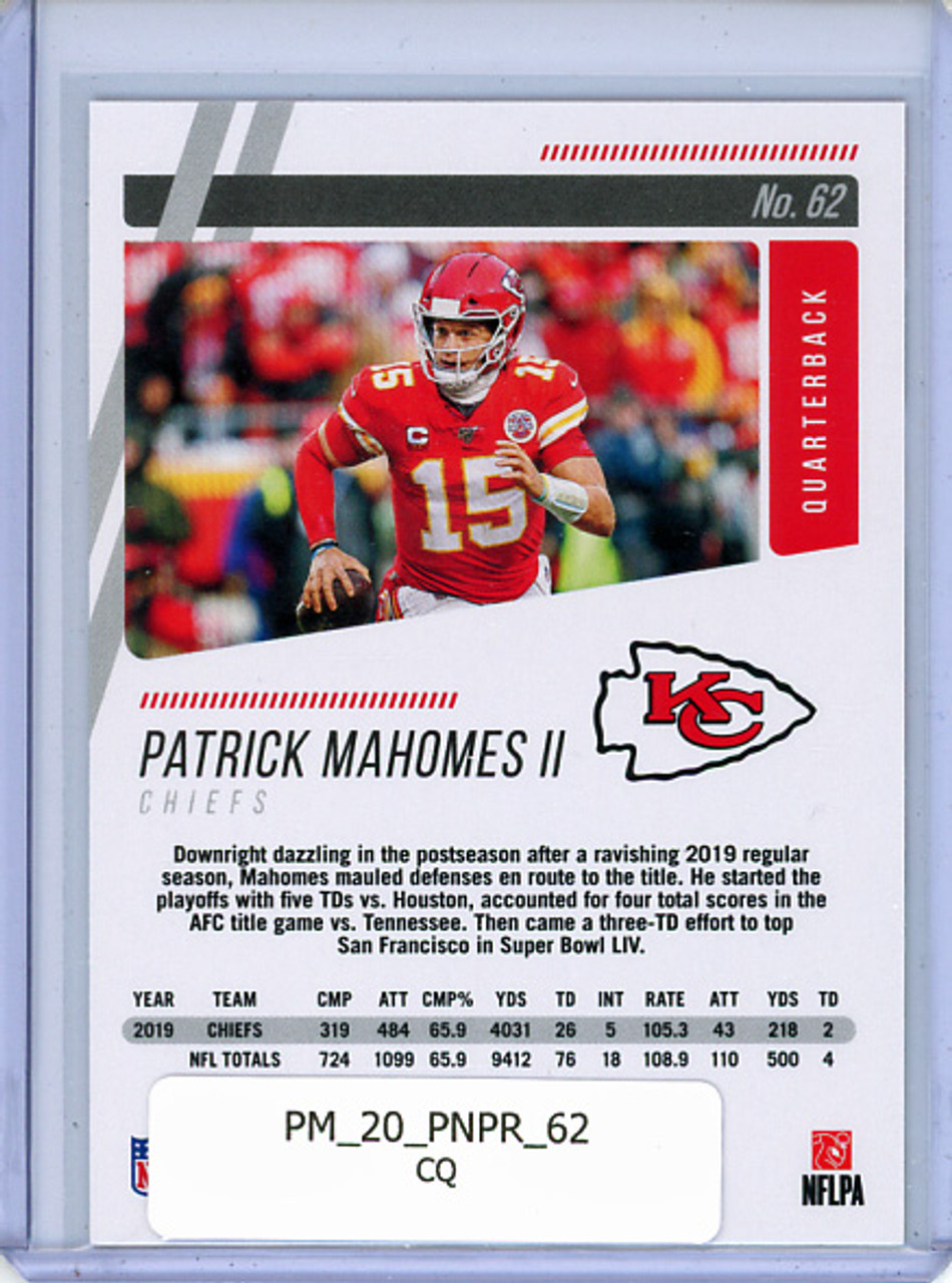 Patrick Mahomes II 2020 Prestige #62 (CQ)