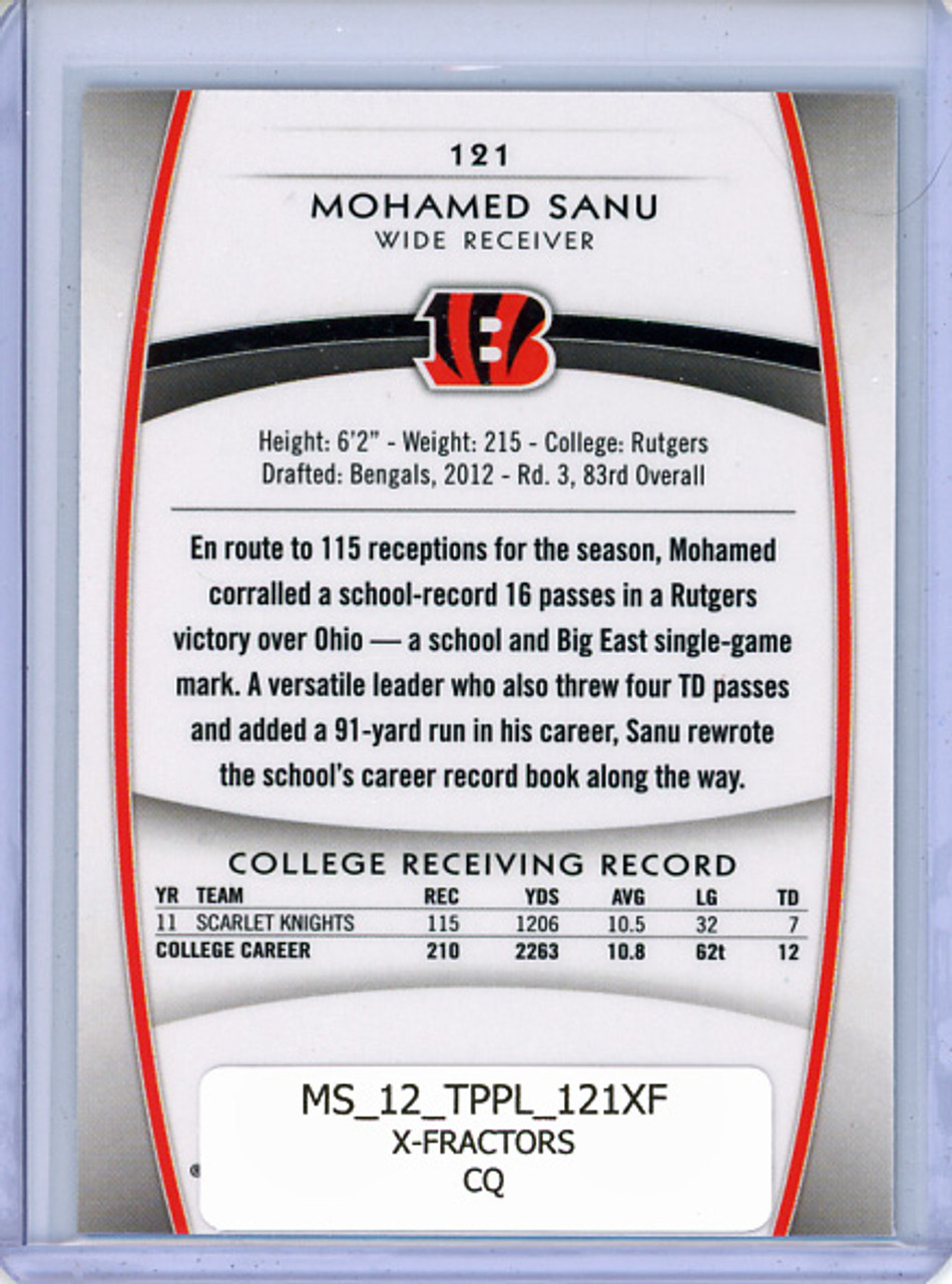 Mohamed Sanu 2012 Platinum #121 X-Fractors (CQ)