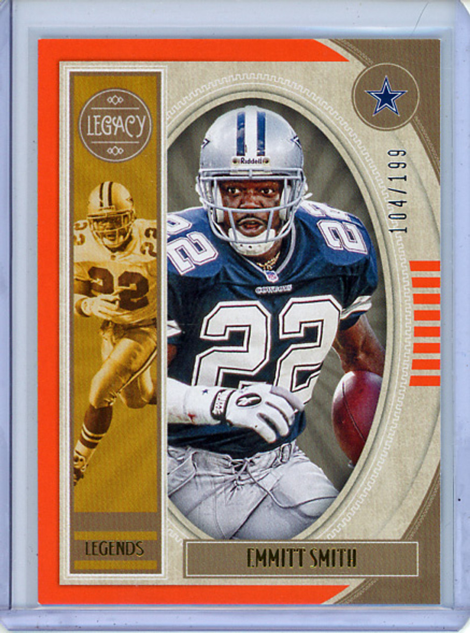 Emmitt Smith 2019 Legacy #128 Legends Orange (#104/199) (CQ)