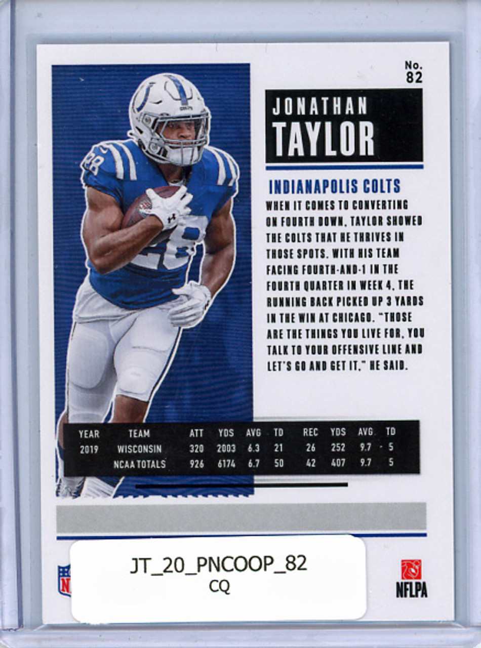 Jonathan Taylor 2020 Contenders Optic #82 (CQ)