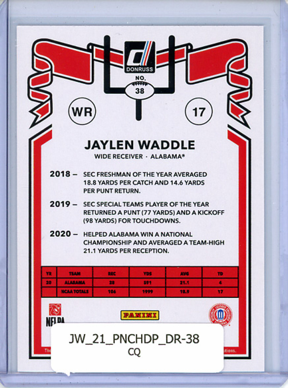 Jaylen Waddle 2021 Chronicles Draft Picks, Donruss #38 (CQ)