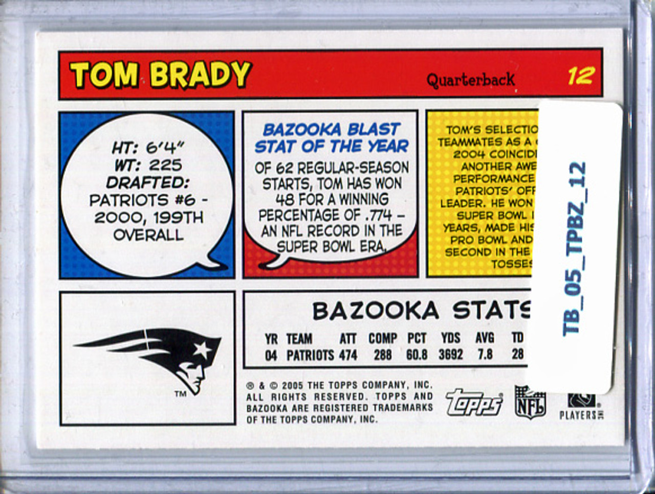 Tom Brady 2005 Bazooka #12