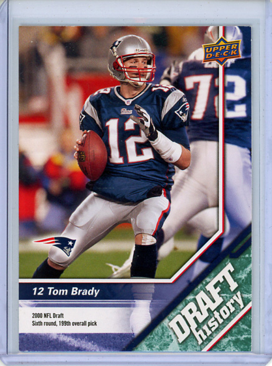 Tom Brady 2009 Upper Deck Draft Edition #187 Draft History (CQ)