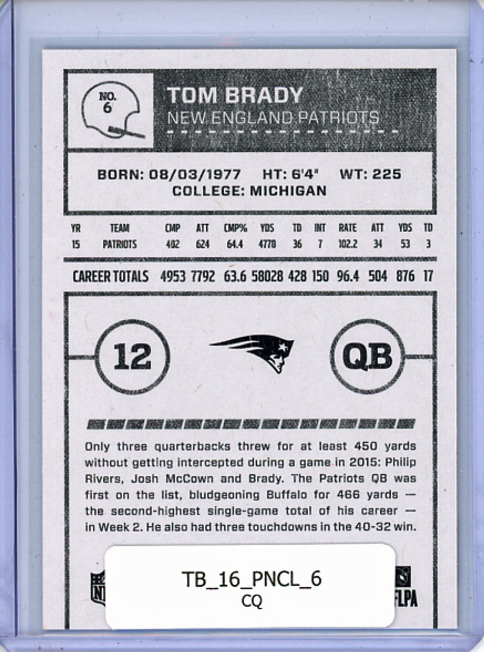 Tom Brady 2016 Classics #6 (CQ)