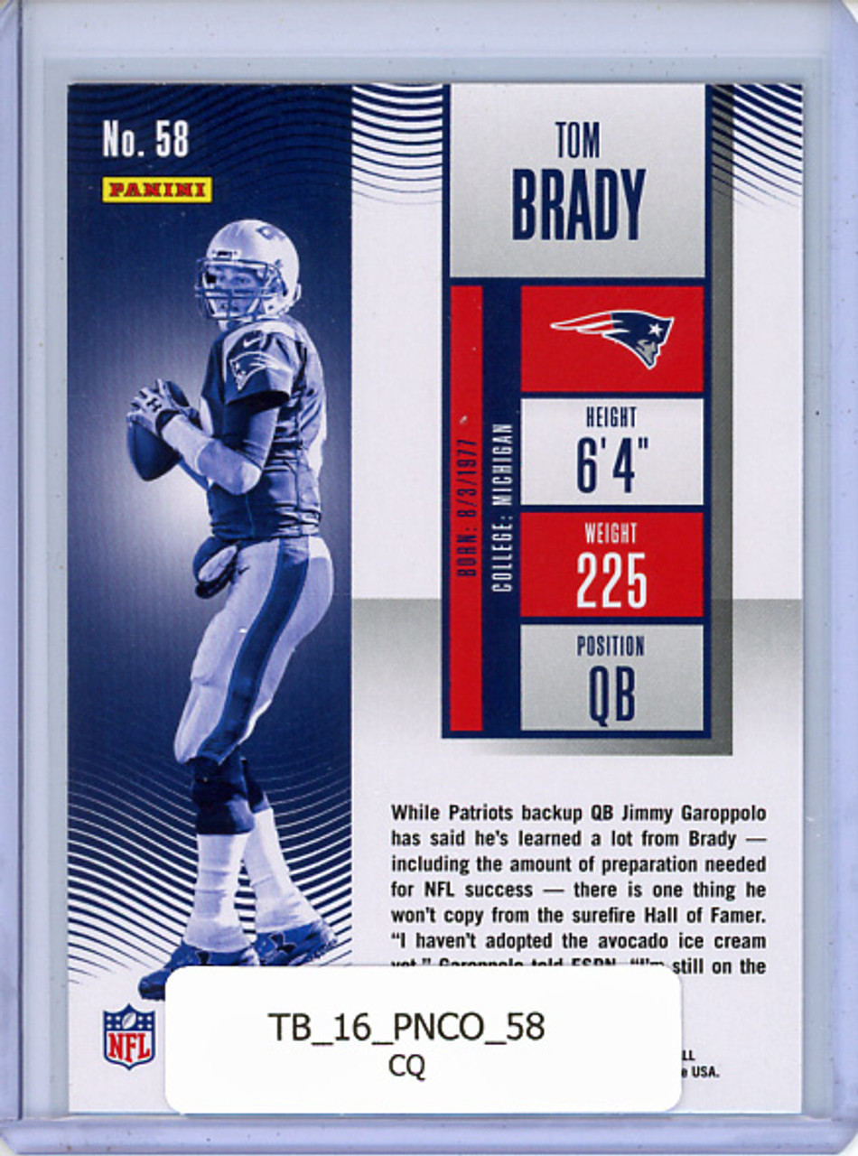 Tom Brady 2016 Contenders #58 (CQ)