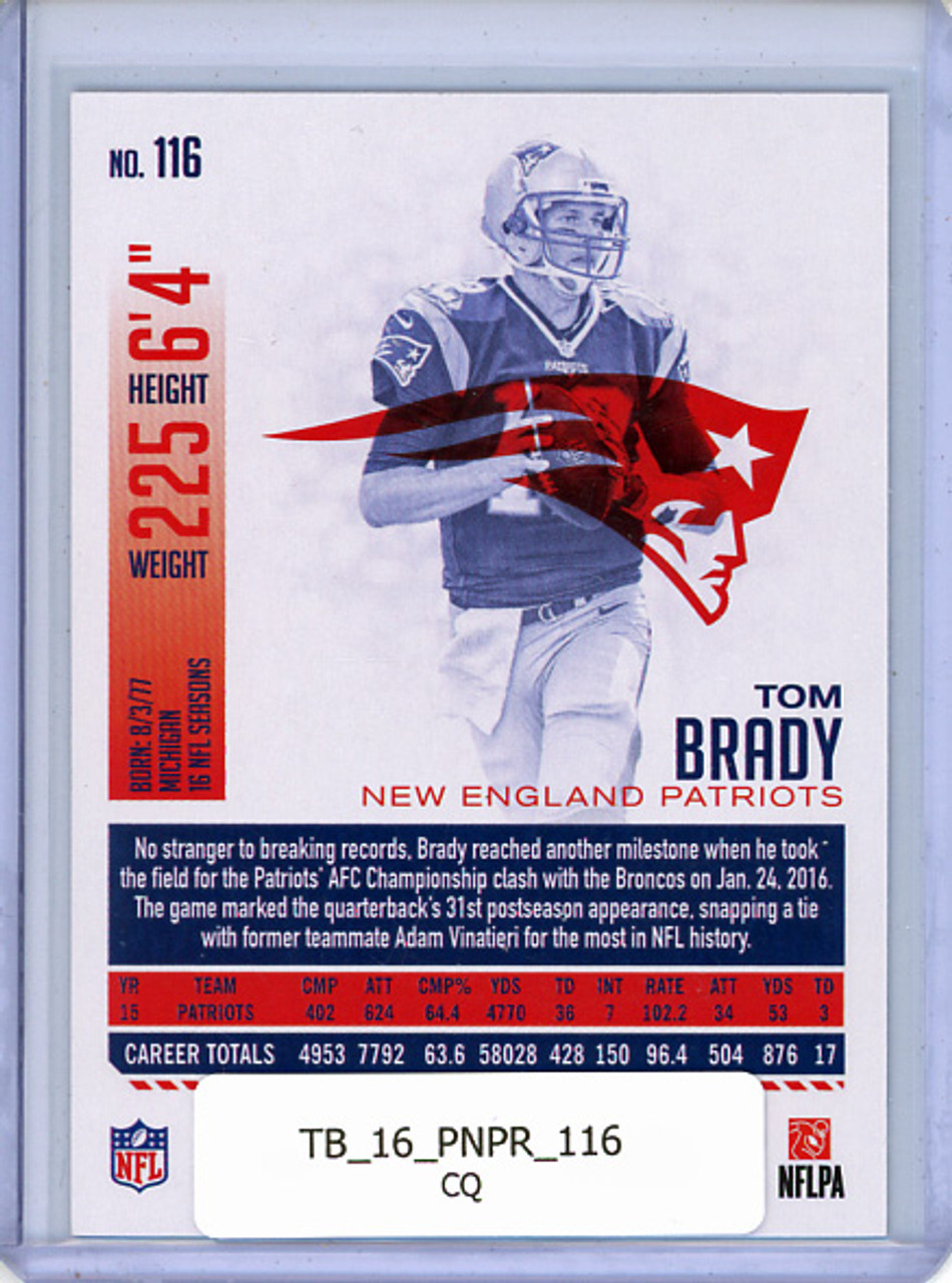 Tom Brady 2016 Prestige #116 (CQ)
