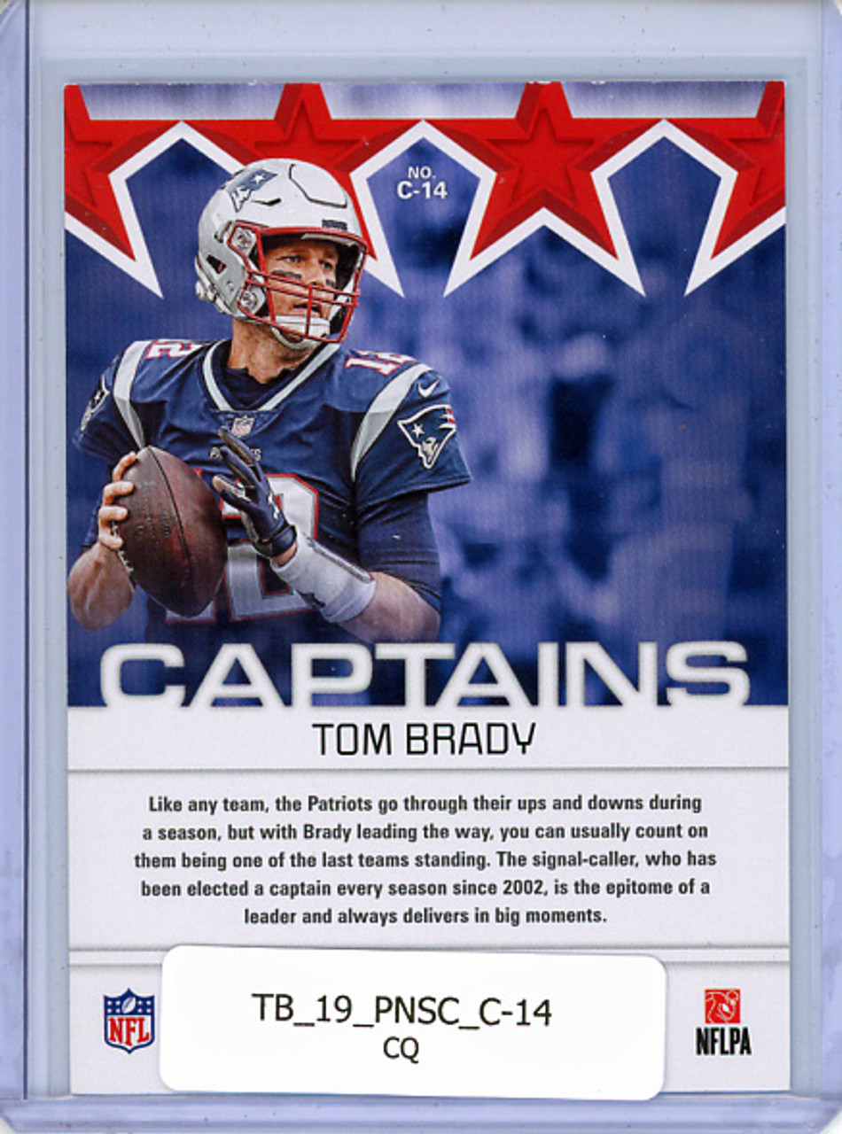 Tom Brady 2019 Score, Captains #C-14 (CQ)