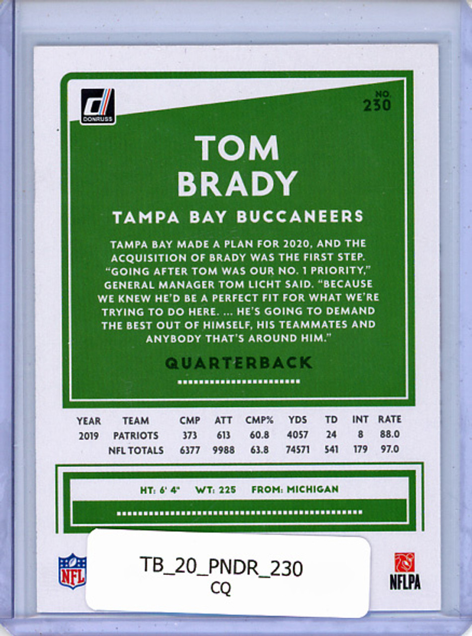 Tom Brady 2020 Donruss #230 (CQ)