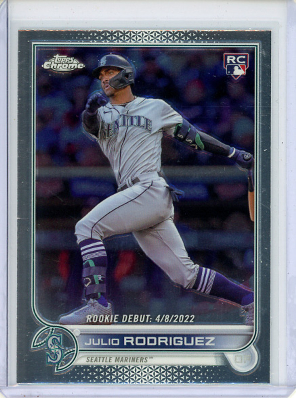 Julio Rodriguez 2022 Topps Chrome Update #USC165 Rookie Debut (CQ)