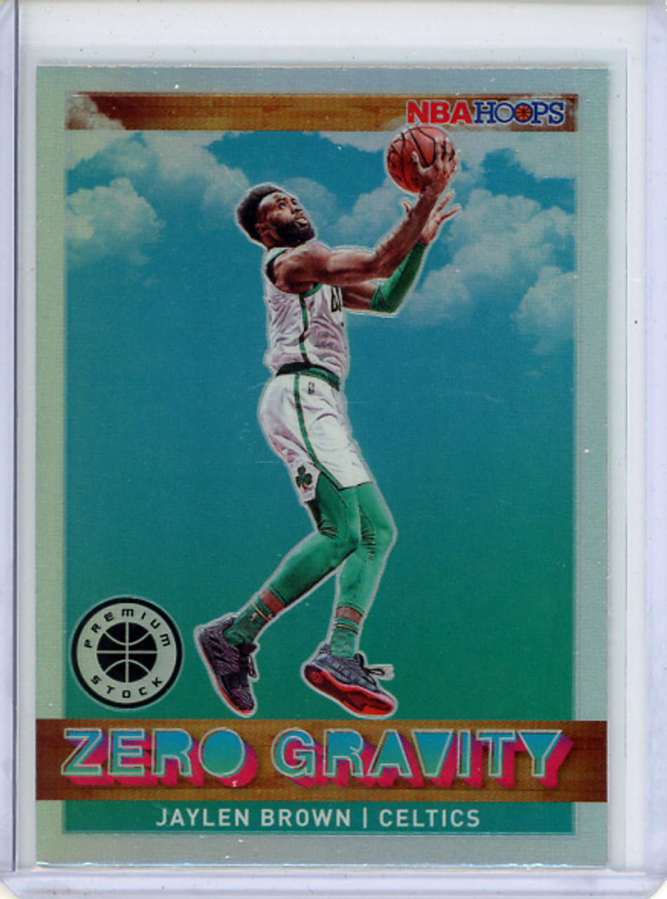 Jaylen Brown 2019-20 Hoops Premium Stock, Zero Gravity #13 Holo (CQ)