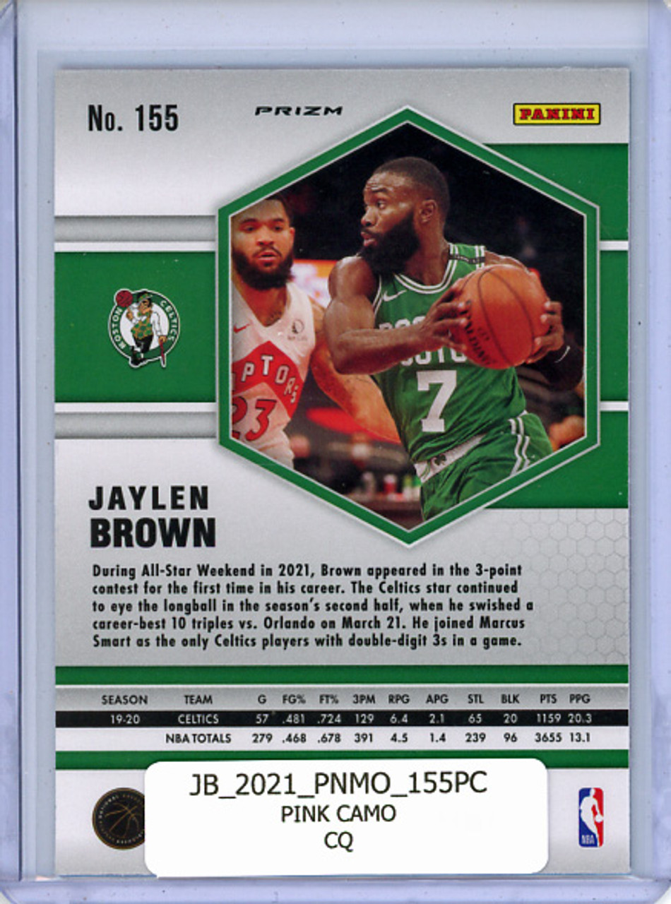 Jaylen Brown 2020-21 Mosaic #155 Pink Camo (CQ)