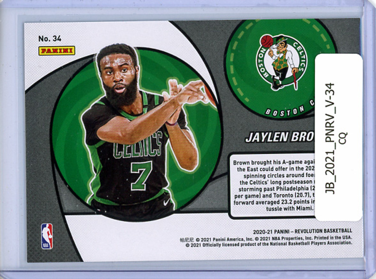 Jaylen Brown 2020-21 Revolution, Vortex #34 (CQ)