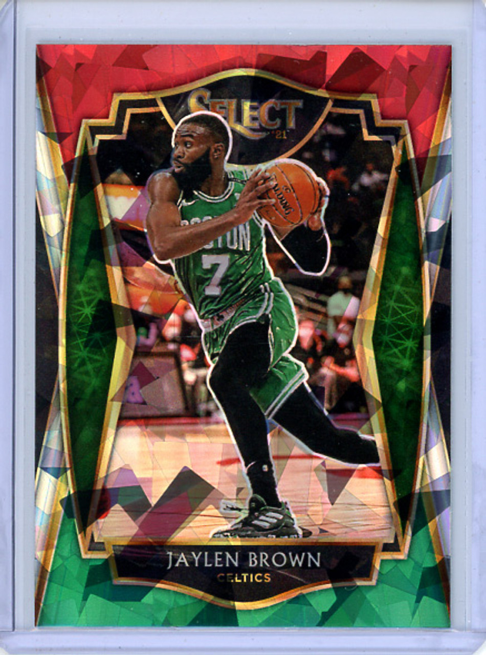 Jaylen Brown 2020-21 Select #164 Premier Level Red White Green Ice (CQ)