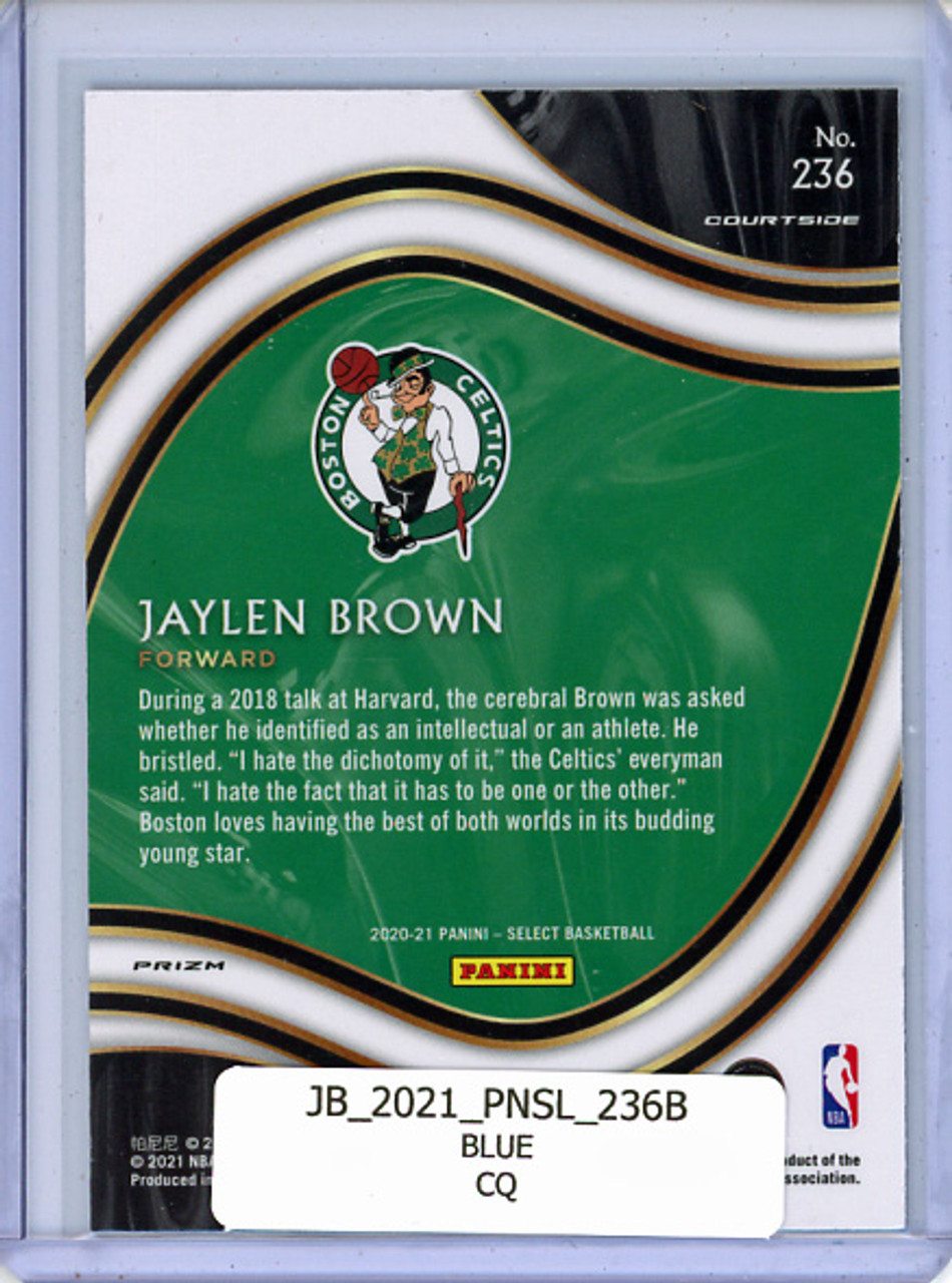 Jaylen Brown 2020-21 Select #164 Courtside Blue (CQ)