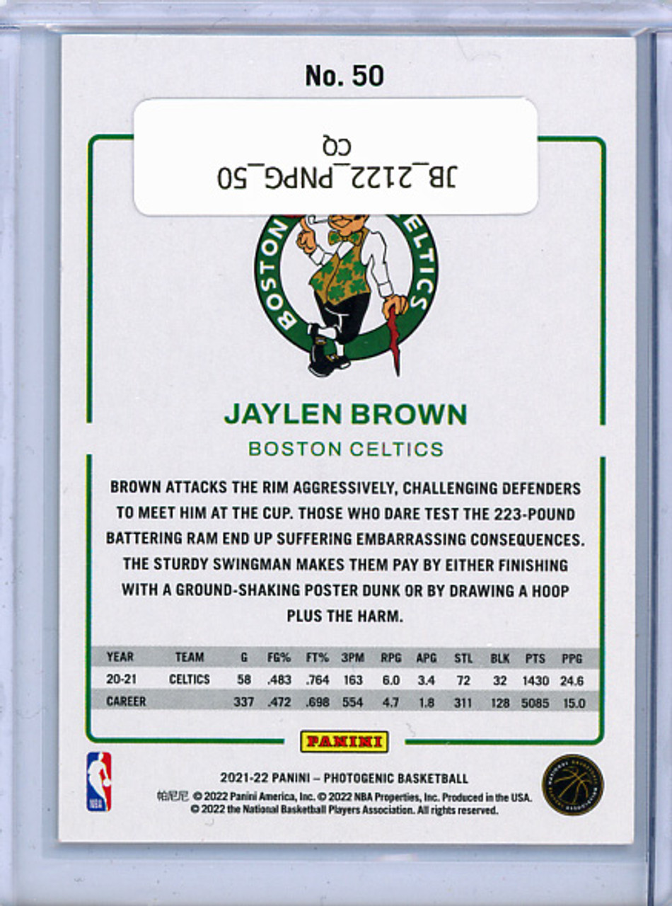 Jaylen Brown 2021-22 Panini PhotoGenic #50 (CQ)