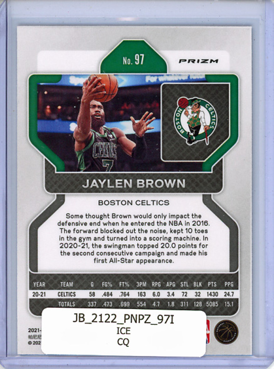 Jaylen Brown 2021-22 Prizm #97 Ice (CQ)