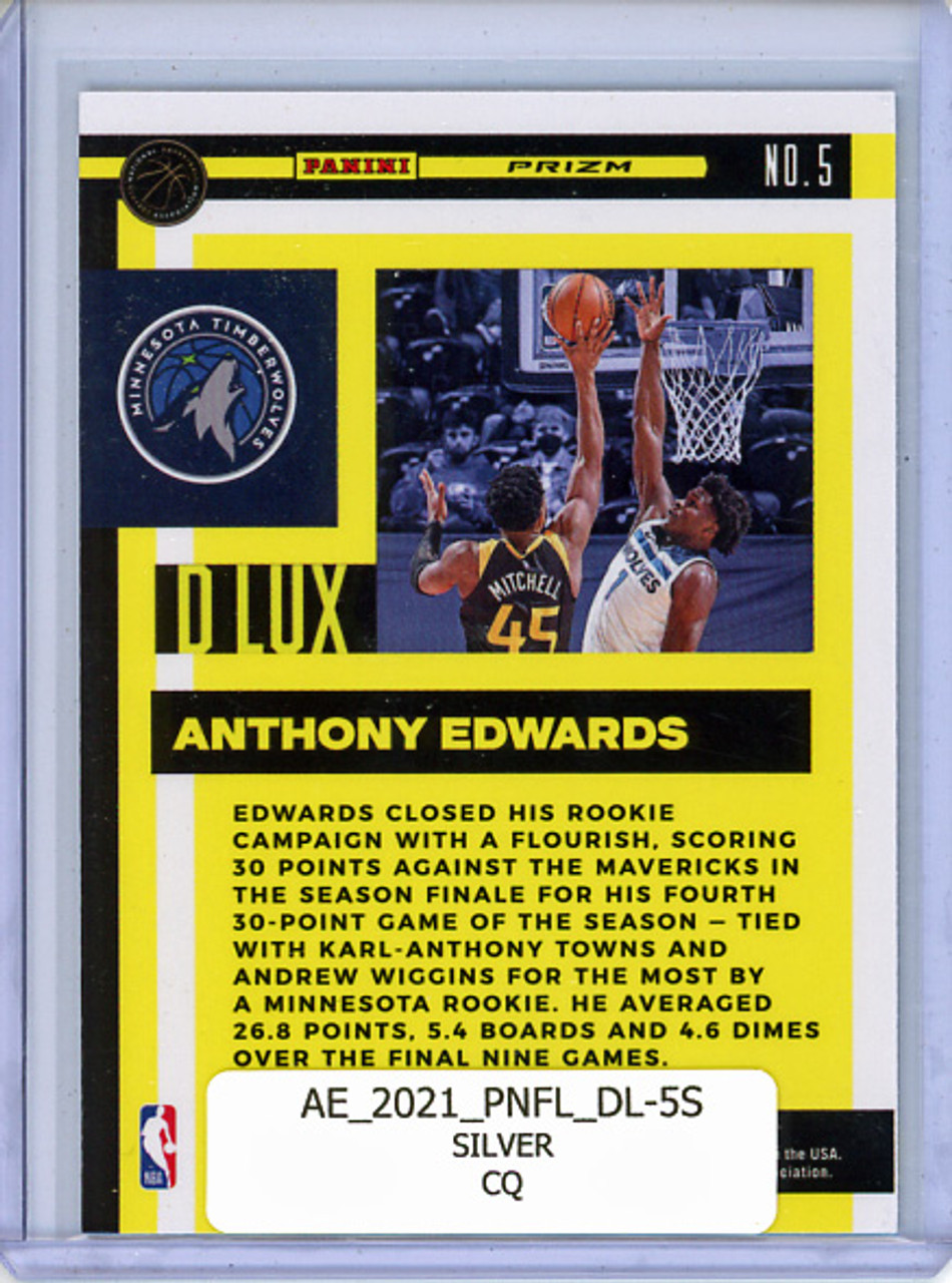 Anthony Edwards 2020-21 Flux, D Lux #5 Silver (CQ)