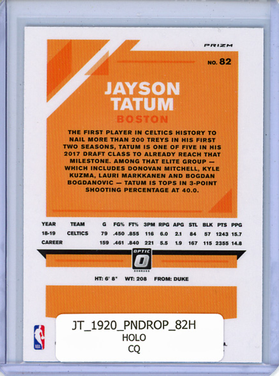 Jayson Tatum 2019-20 Donruss Optic #82 Holo (CQ)