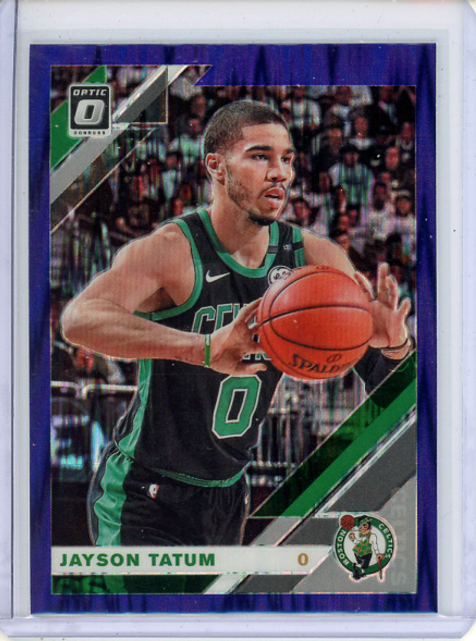 Jayson Tatum 2019-20 Donruss Optic #82 Purple Shock (CQ)