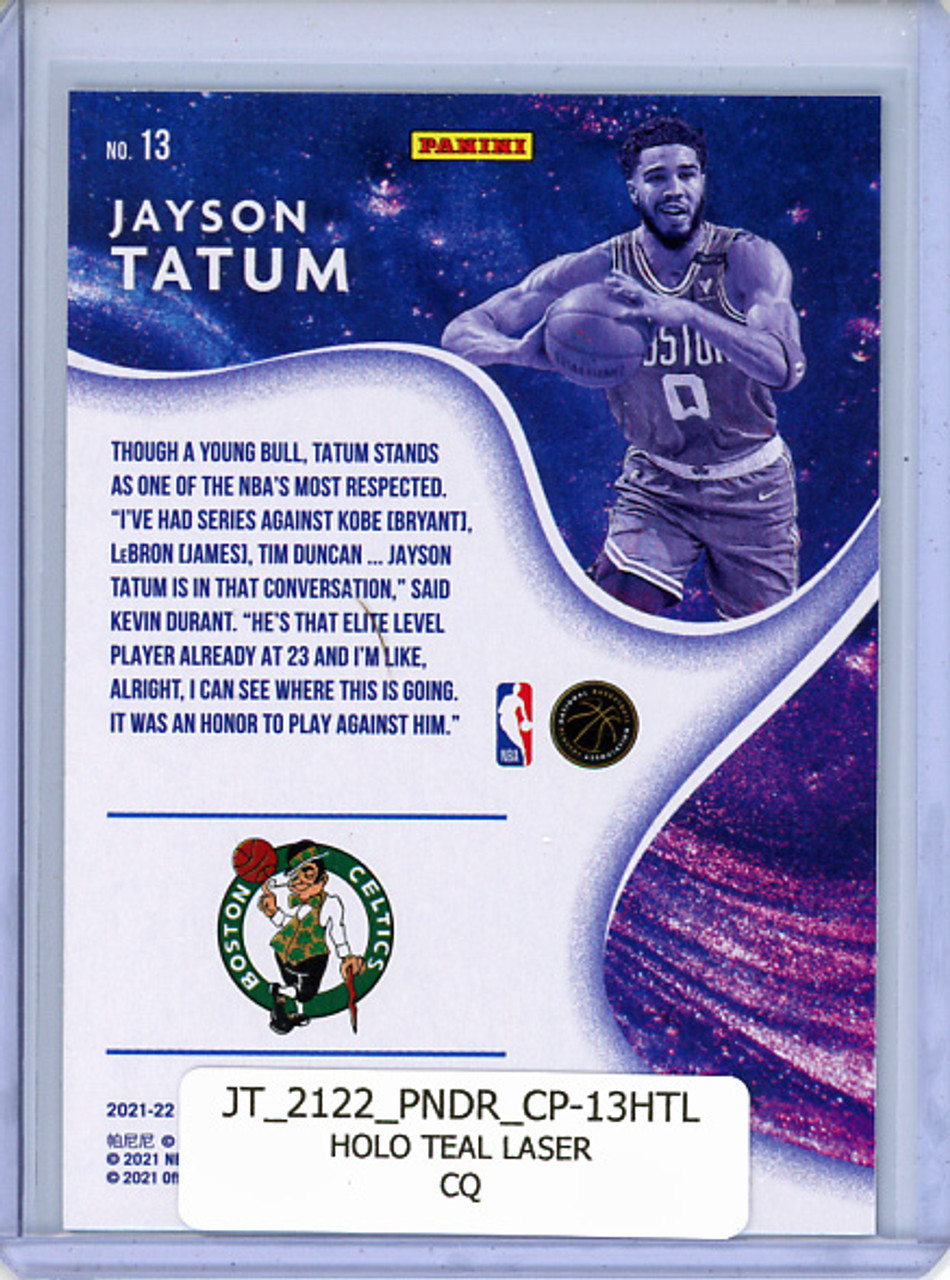 Jayson Tatum 2021-22 Donruss, Complete Players #13 Holo Teal Laser (CQ)