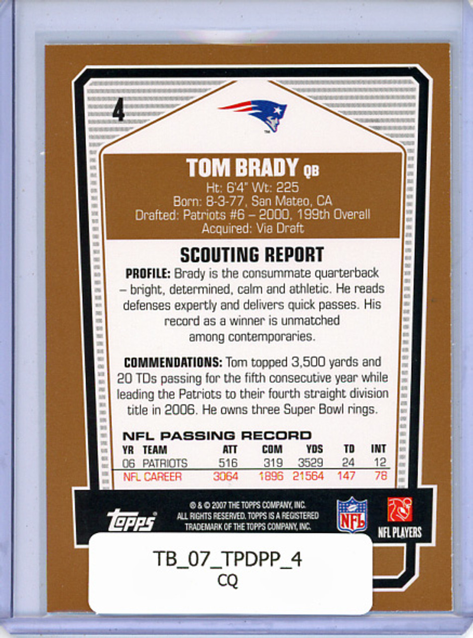Tom Brady 2007 Draft Picks & Prospects #4 (CQ)