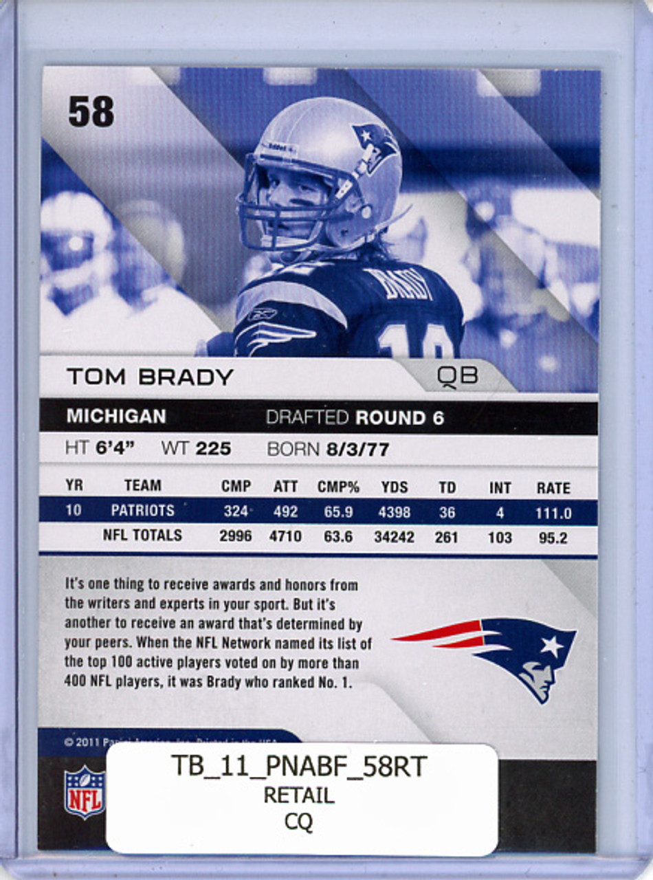 Tom Brady 2011 Absolute #58 Retail (CQ)