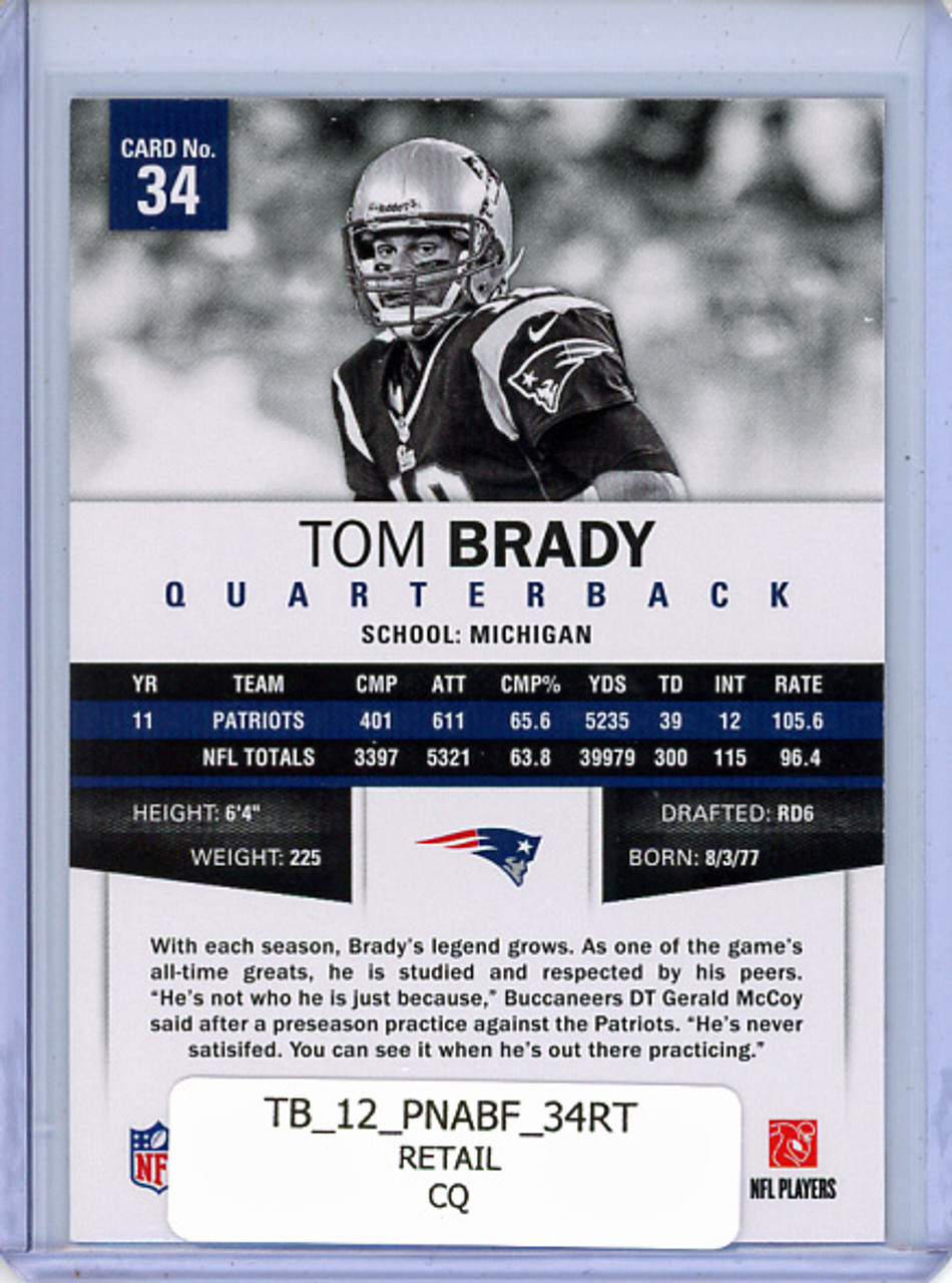 Tom Brady 2012 Absolute #34 Retail (CQ)