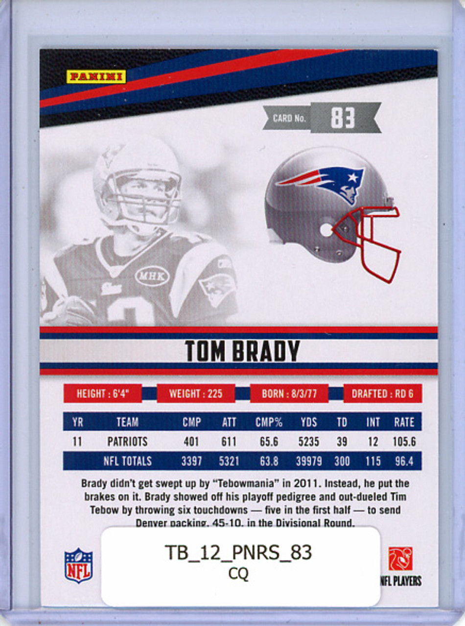 Tom Brady 2012 Rookies & Stars #83 (CQ)