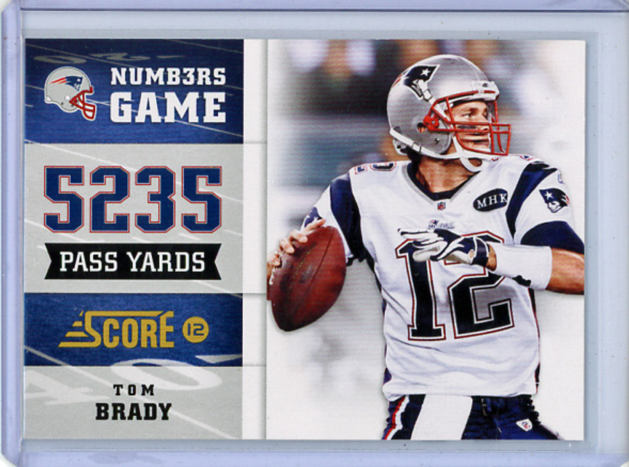 Tom Brady 2012 Score, Numbers Game #10 (CQ)