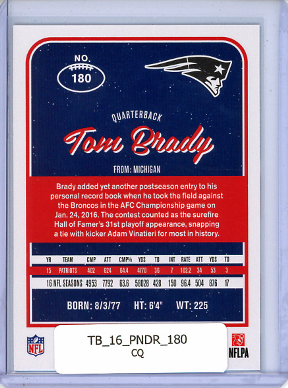Tom Brady 2016 Donruss #180 (CQ)