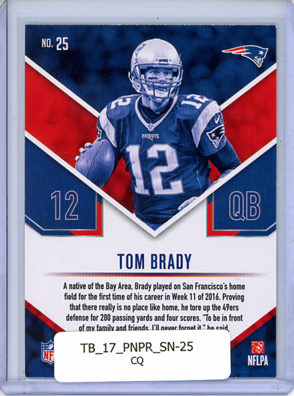 Tom Brady 2017 Prestige, Stars of the NFL #25 (CQ)