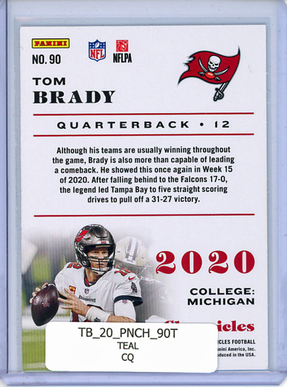Tom Brady 2020 Chronicles #90 Teal (CQ)