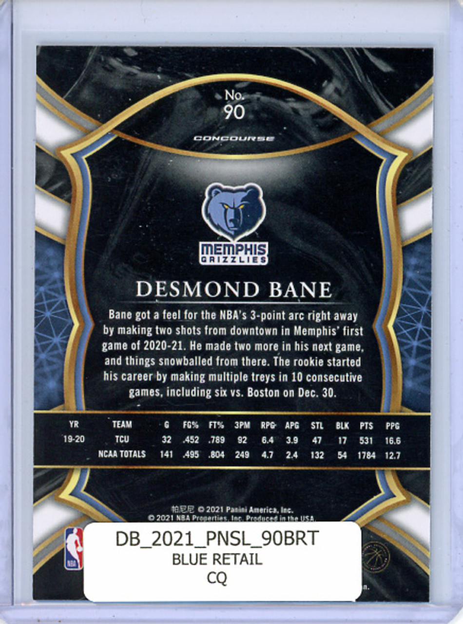 Desmond Bane 2020-21 Select #90 Concourse Blue Retail (CQ)