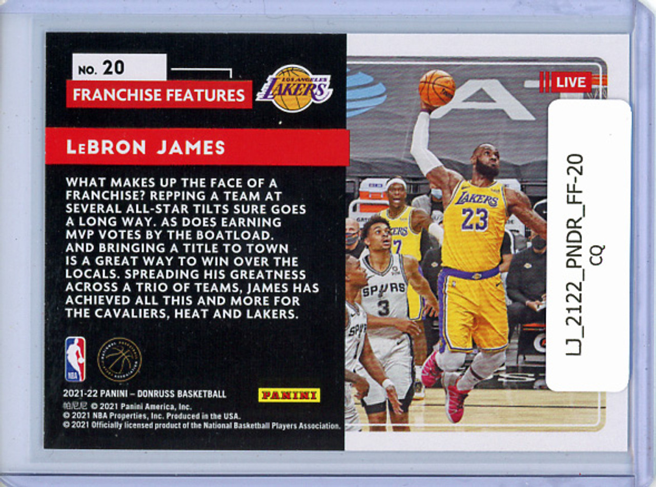 LeBron James 2021-22 Donruss, Franchise Features #20 (CQ)