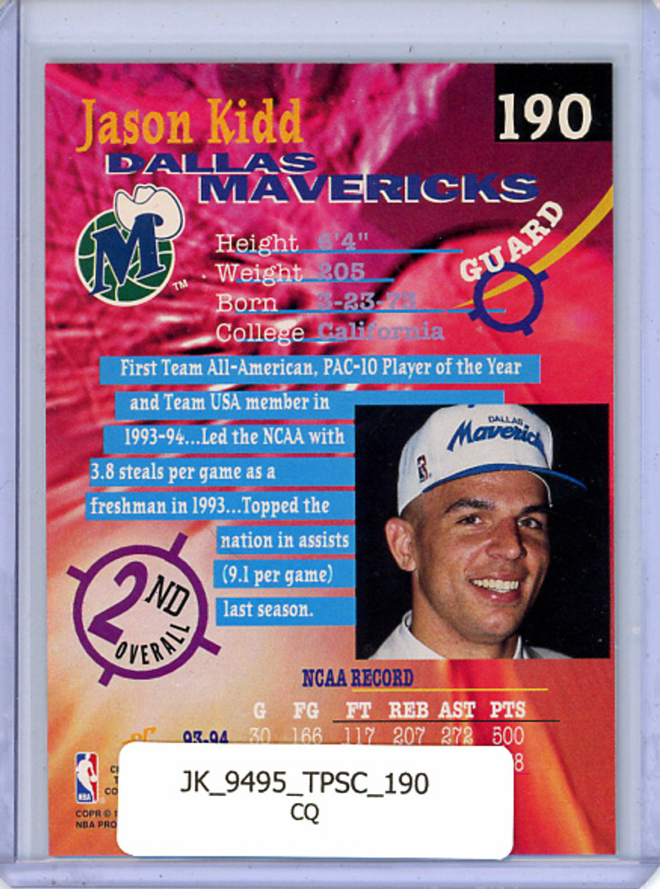 Jason Kidd 1994-95 Stadium Club #190 (CQ)