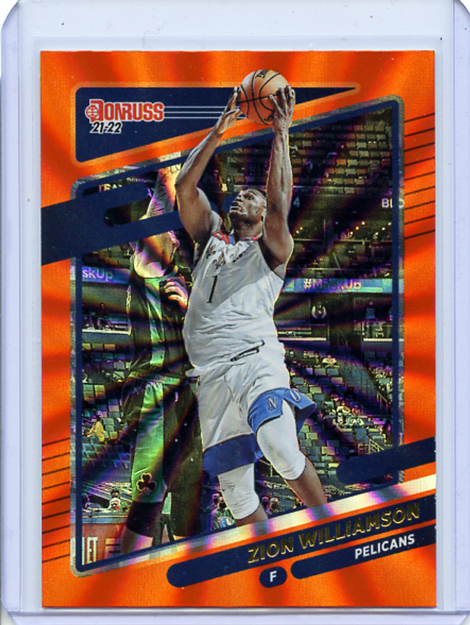 Zion Williamson 2021-22 Donruss #189 Holo Orange Laser (6)